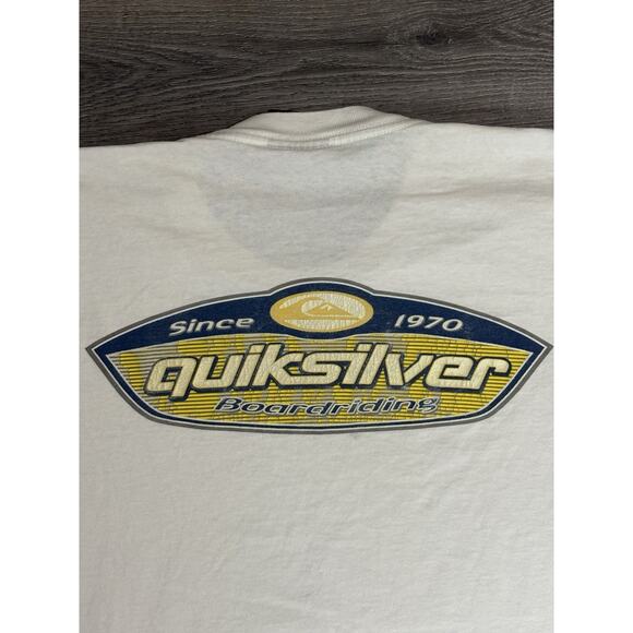Vintage 90s Quiksilver Double Sided Logo Shirt Surfwear Y2K Surfer - Men’s Large - Picture 8 of 8